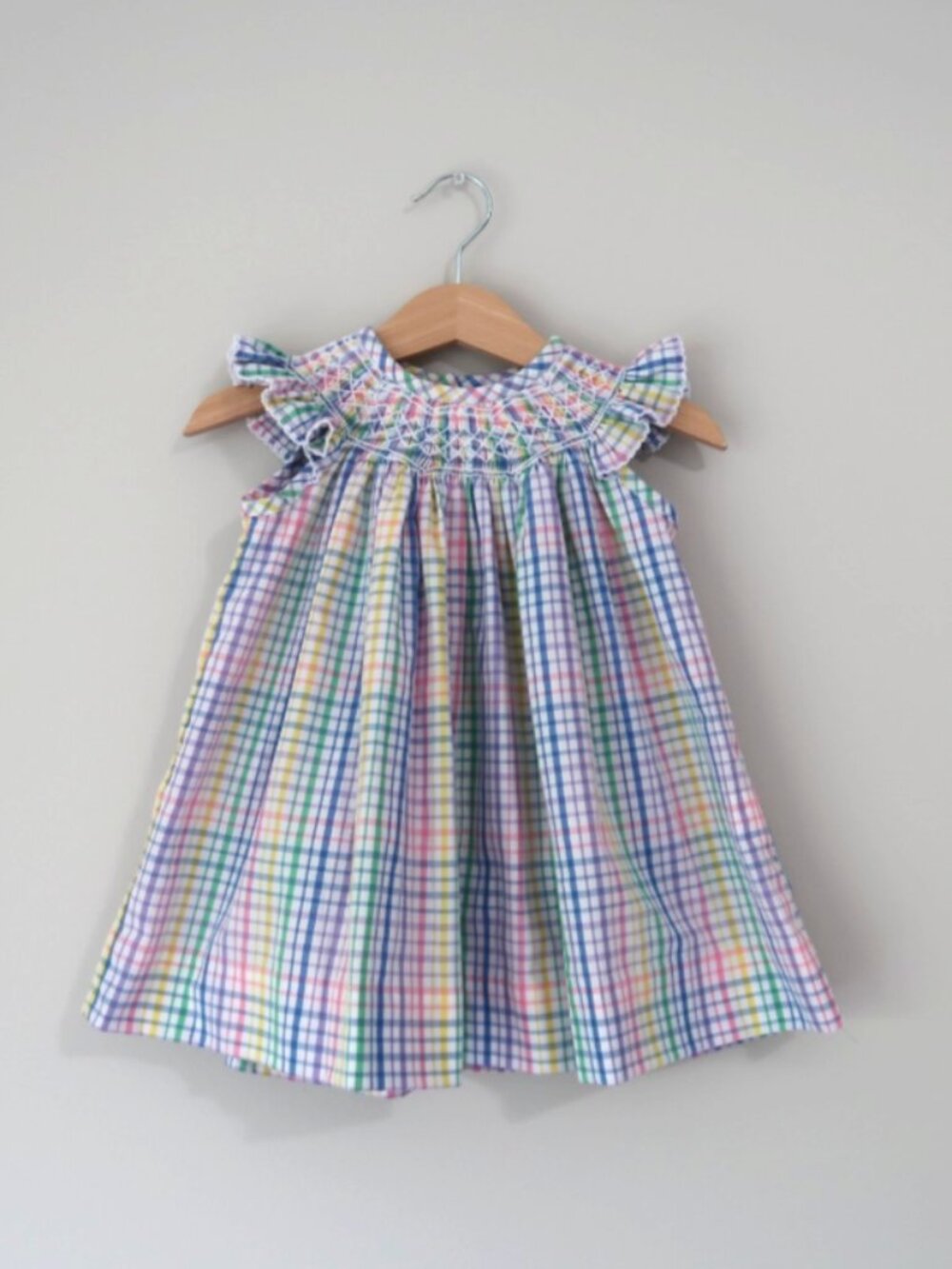 The Beaufort Bonnet Company Sandy Smocked Dress 12-18m Pastel